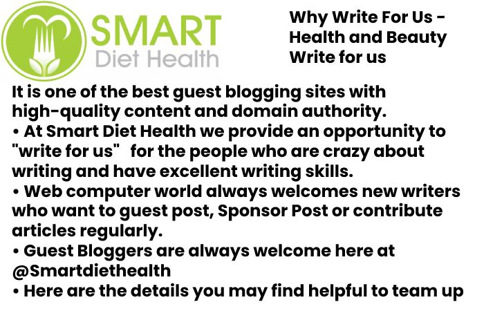why write for us Smart Diet Health